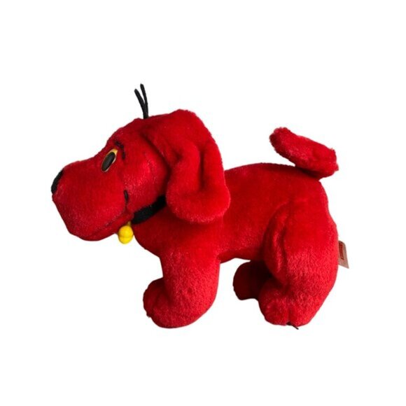 Vintage 2000 Scholastic Clifford The Big Red Dog Plush Toy With Collar 10" - Picture 6 of 6